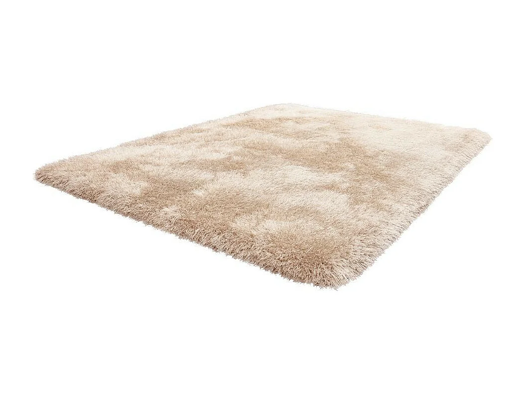Tapis Shaggy Fait Main "Cosy" Champagne 120 x 170 cm