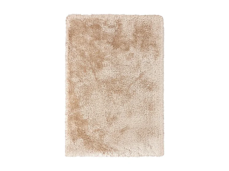 Tapis Shaggy Fait Main "Cosy" Champagne 120 x 170 cm