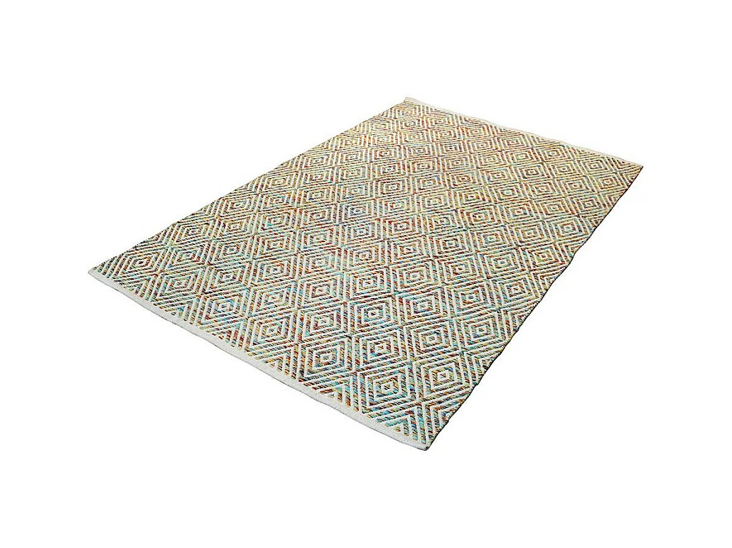 Tapis Géométrique Fait Main "Aperitif" Multicolore 160 x 230 cm