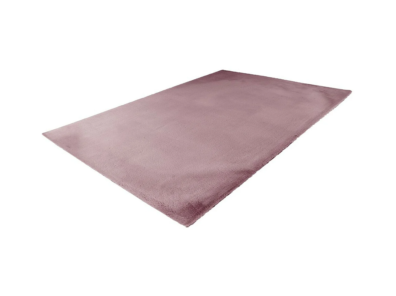 Tapis Uni Doux à Poils Longs "Rabbit" Rose 160 x 230 cm