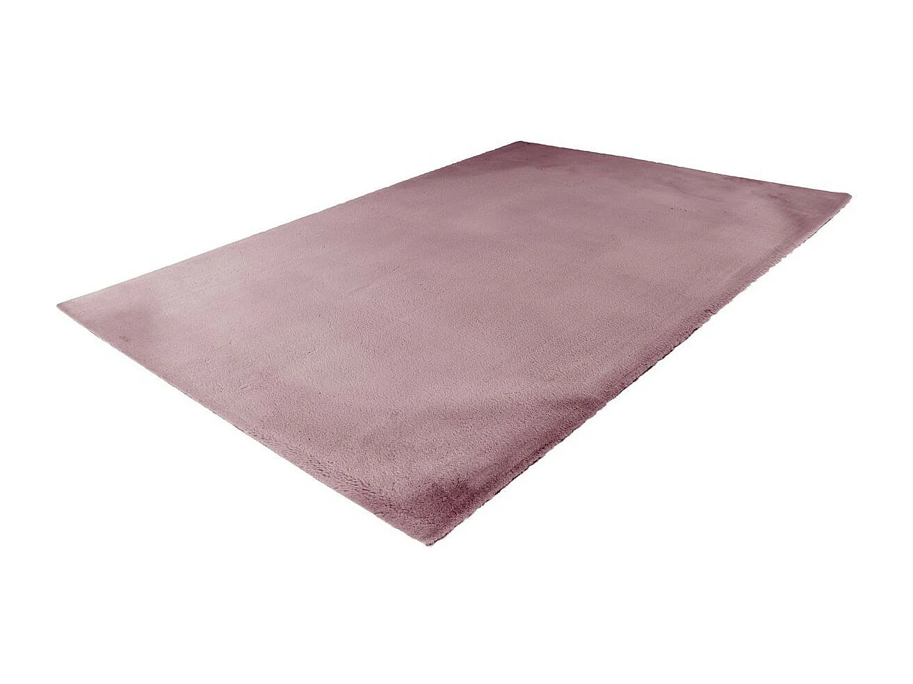 Tapis Uni Doux à Poils Longs "Rabbit" Rose 160 x 230 cm