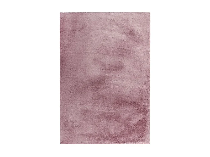 Tapis Uni Doux à Poils Longs "Rabbit" Rose 160 x 230 cm