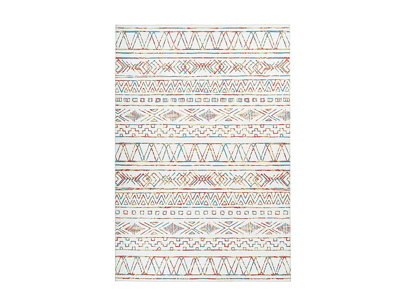 Tapis Ethnique à Poils Courts "Galaxy IX" Beige 120 x 180 cm