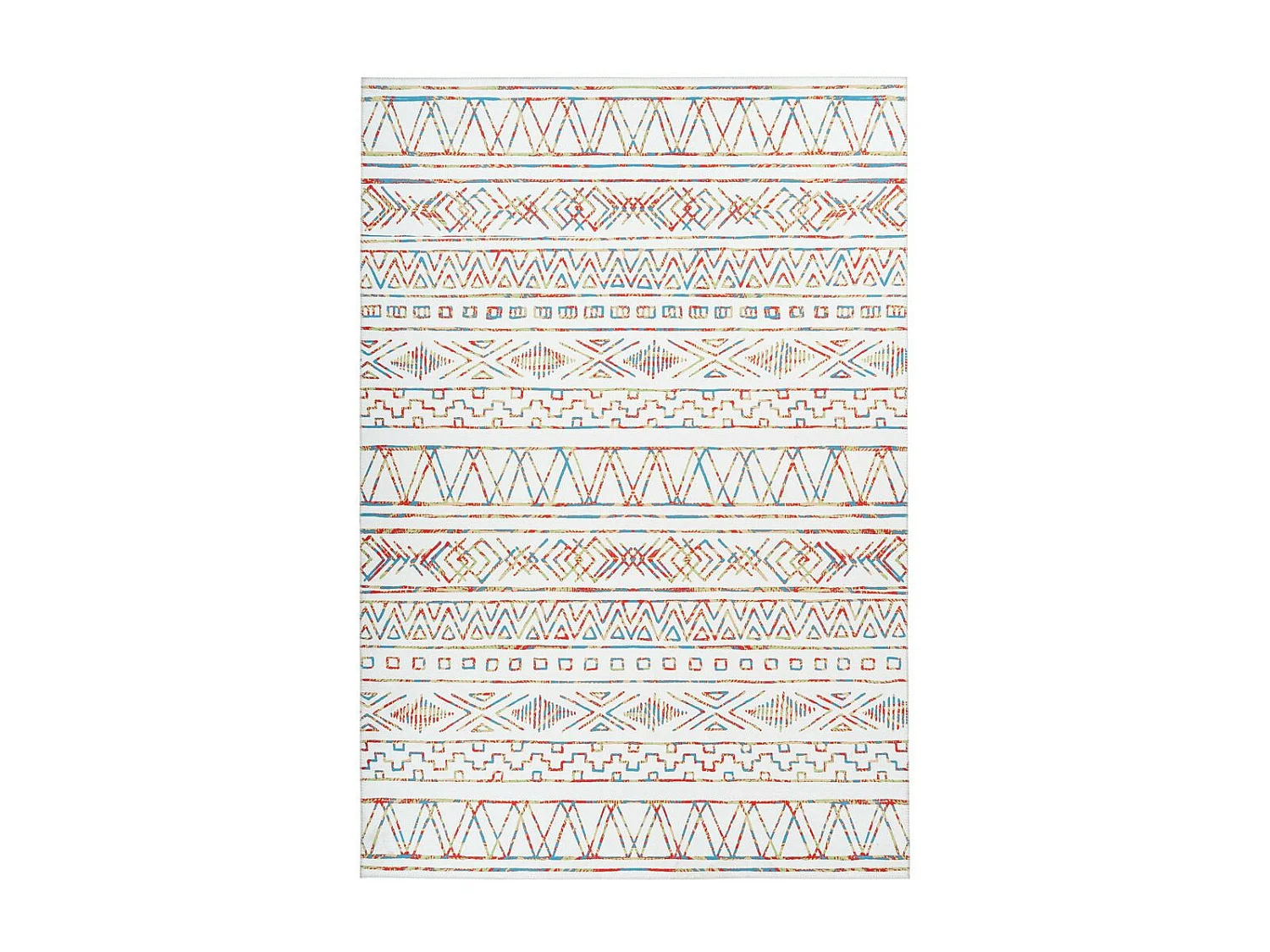 Tapis Ethnique à Poils Courts "Galaxy IX" Beige 120 x 180 cm