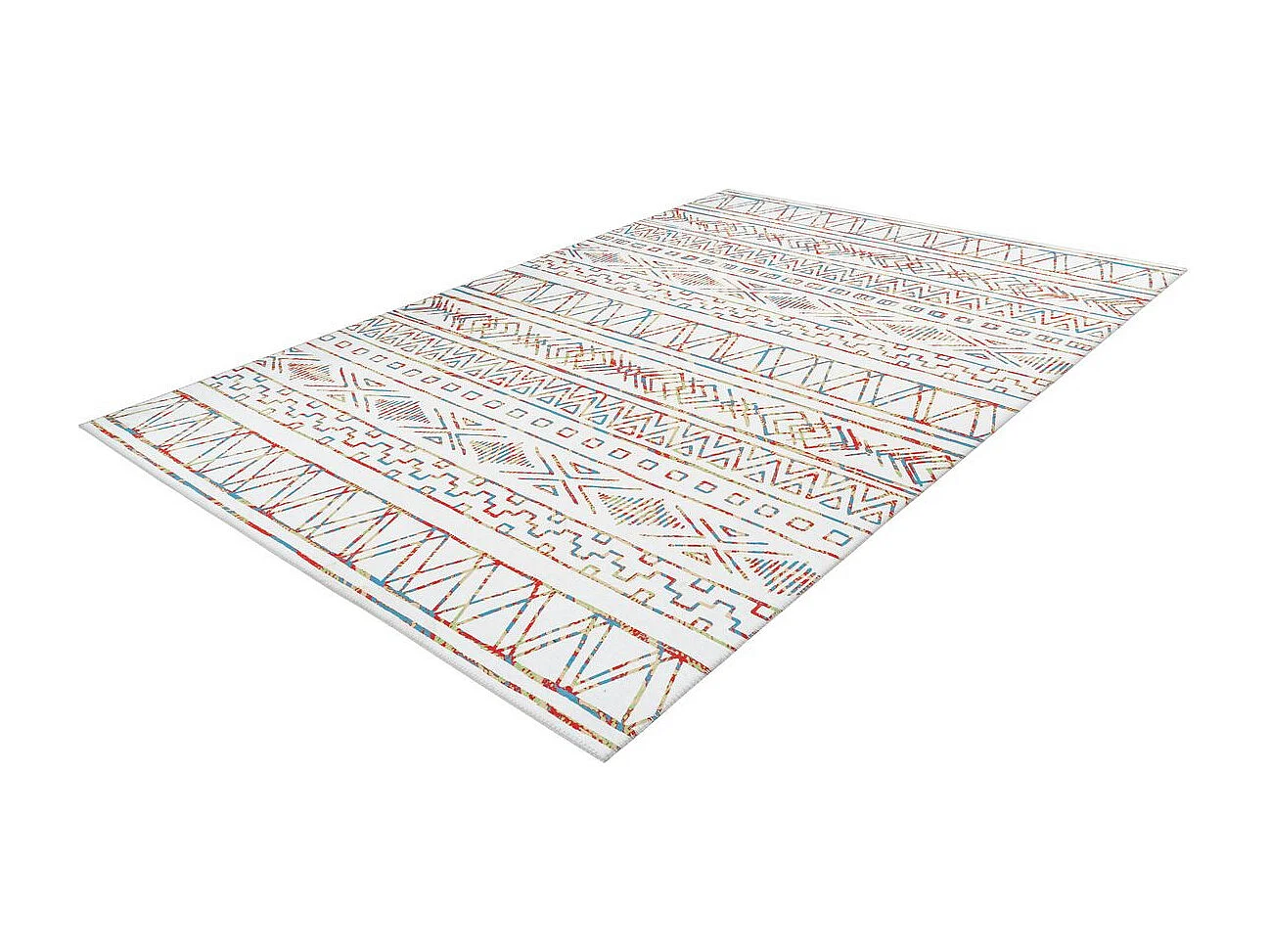 Tapis Ethnique à Poils Courts "Galaxy IX" Beige 120 x 180 cm
