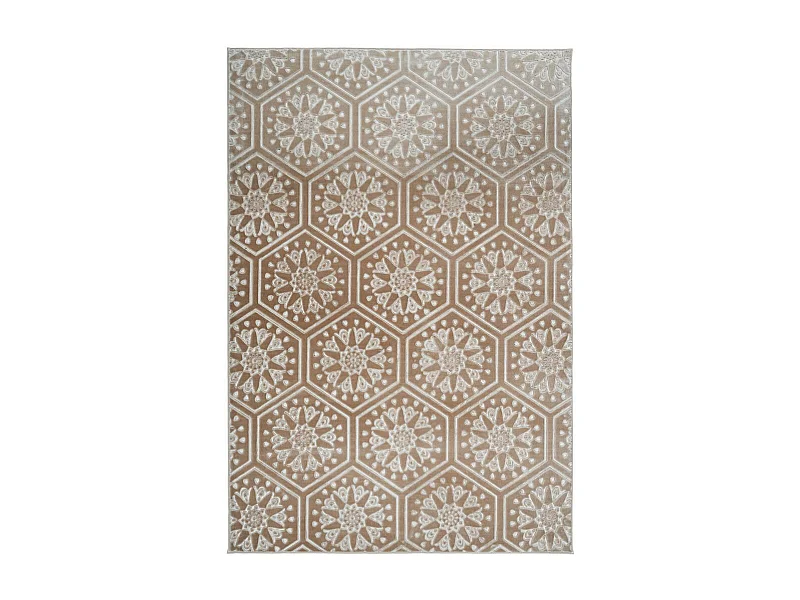 Tapis Moderne Fait Main "Monroe II" Taupe 120 x 170 cm