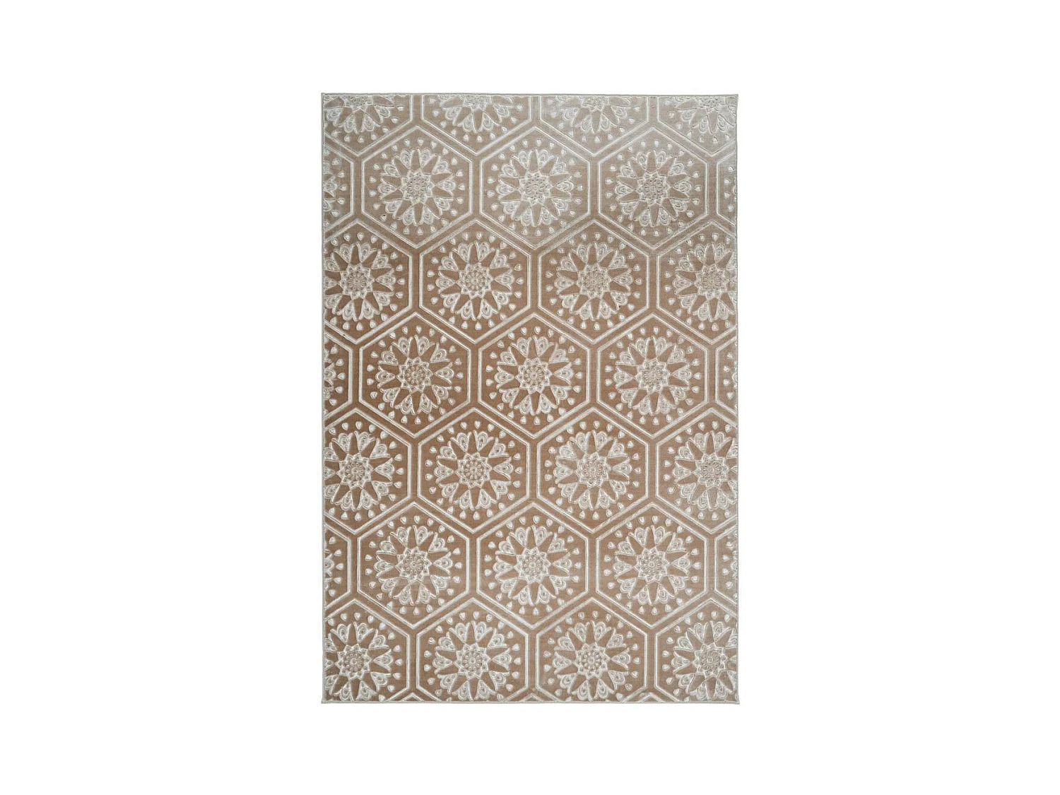 Tapis Moderne Fait Main "Monroe II" Taupe 120 x 170 cm