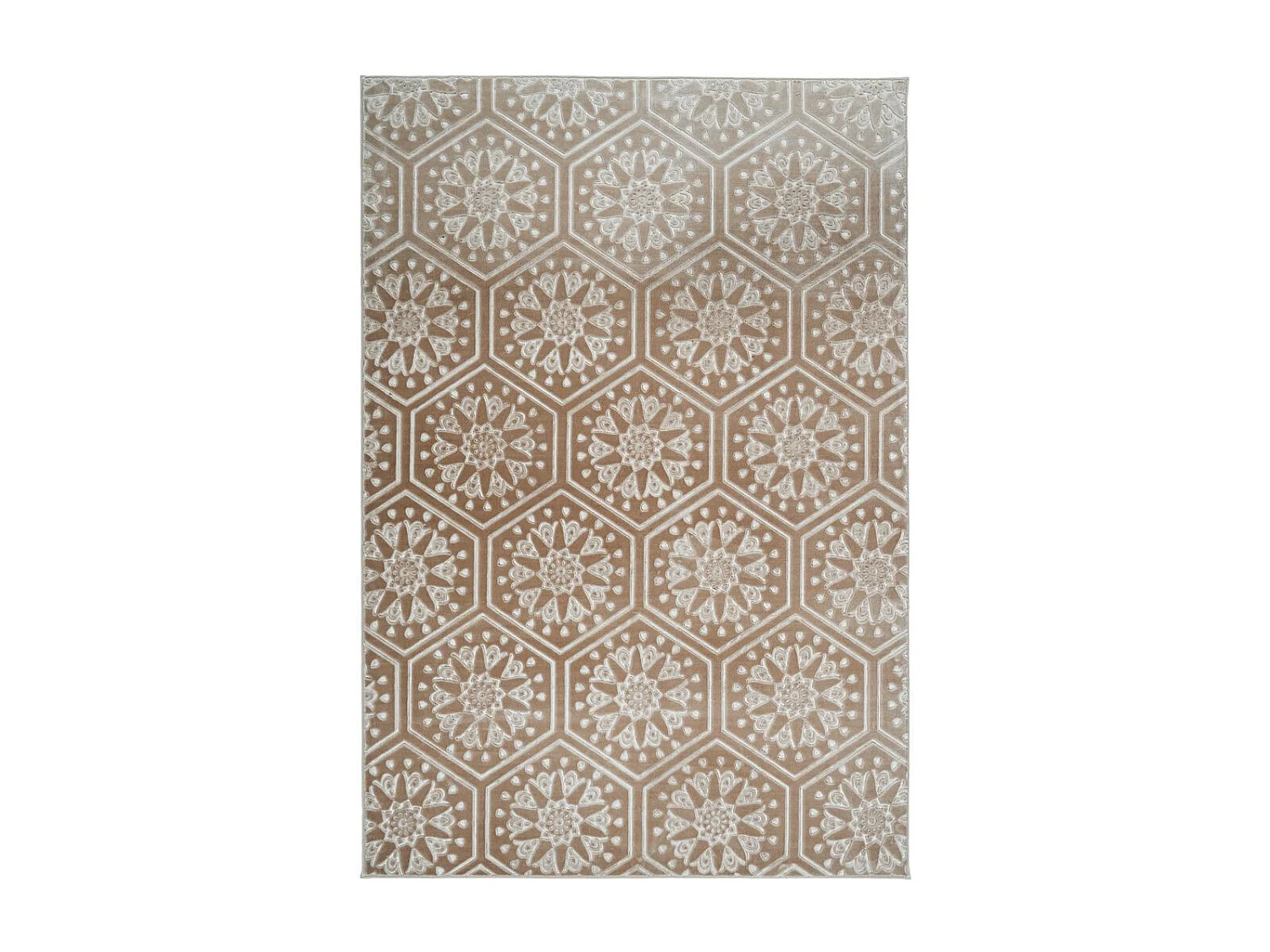 Tapis Moderne Fait Main "Monroe II" Taupe 120 x 170 cm