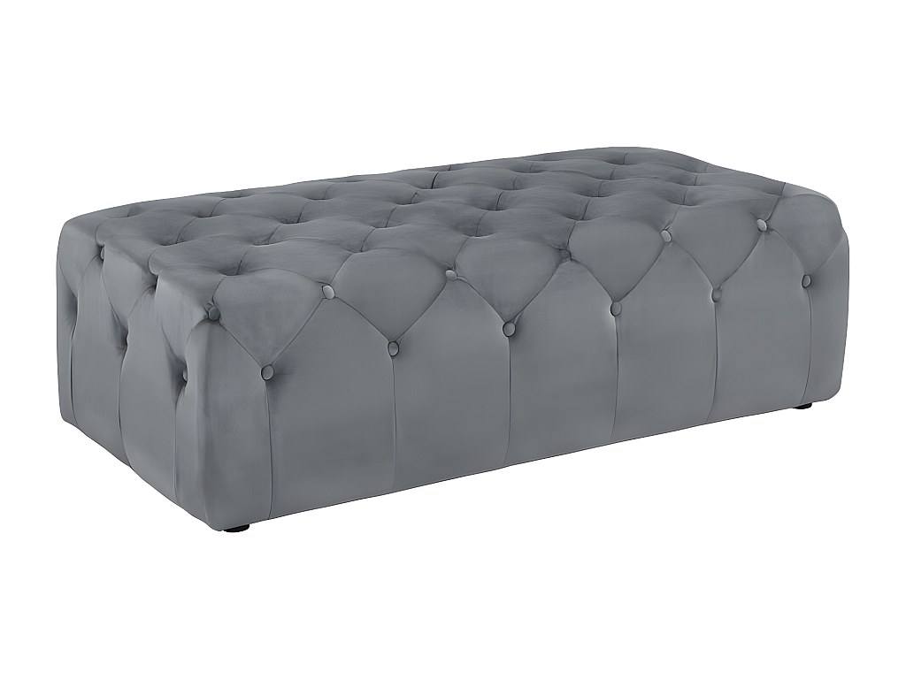 Banco de terciopelo en color gris antracita MALONE