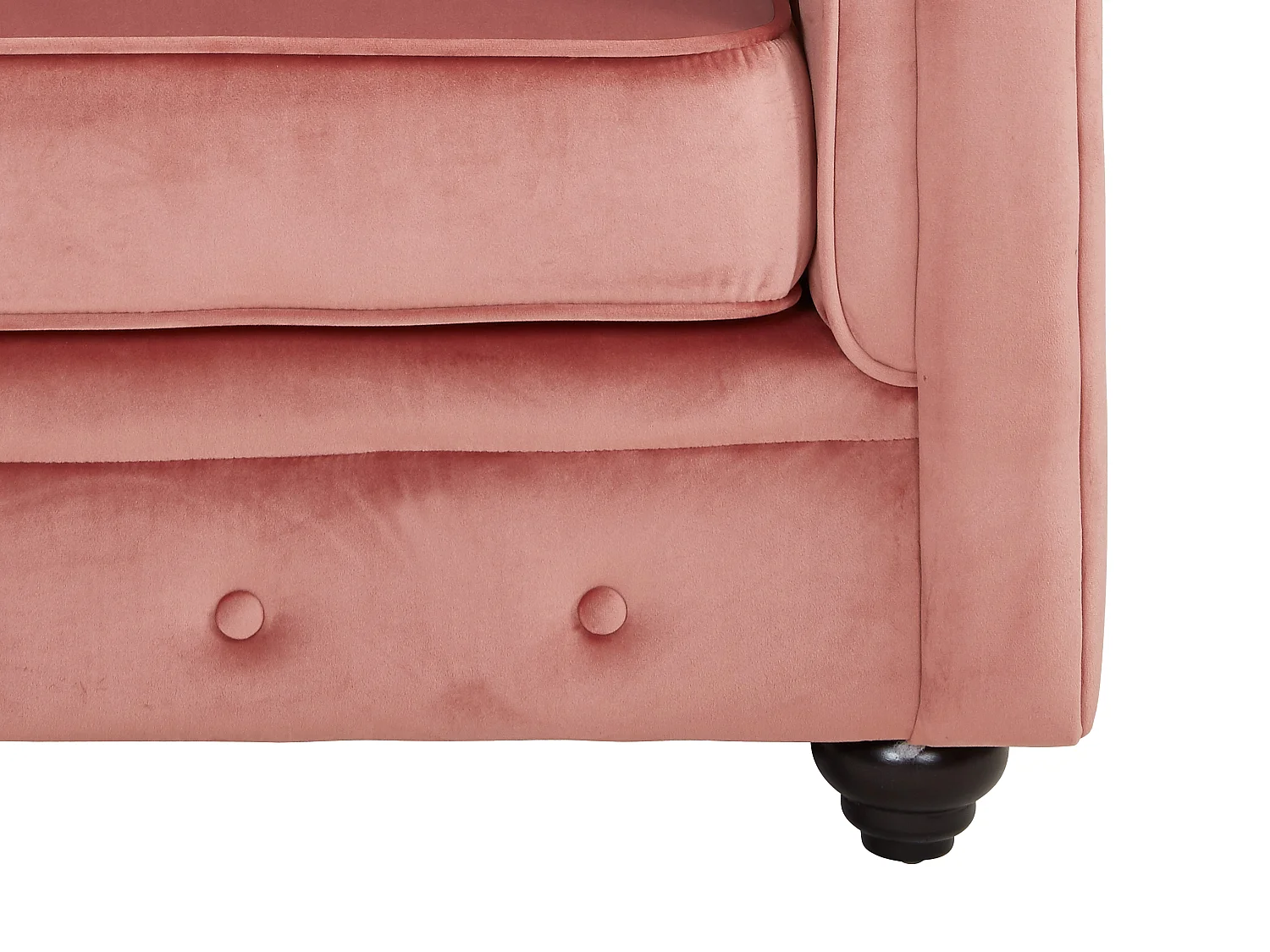 Sessel - Samt - Rosa - CHESTERFIELD