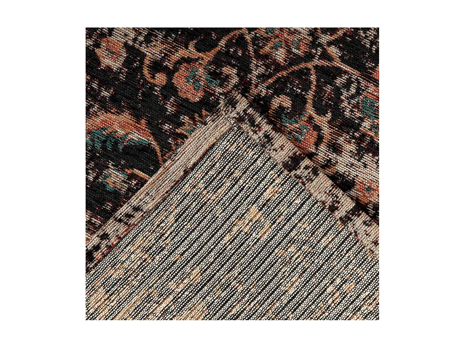 Tapis Tissé Vintage Oriental "Charme" Multicolore 80 x 150 cm