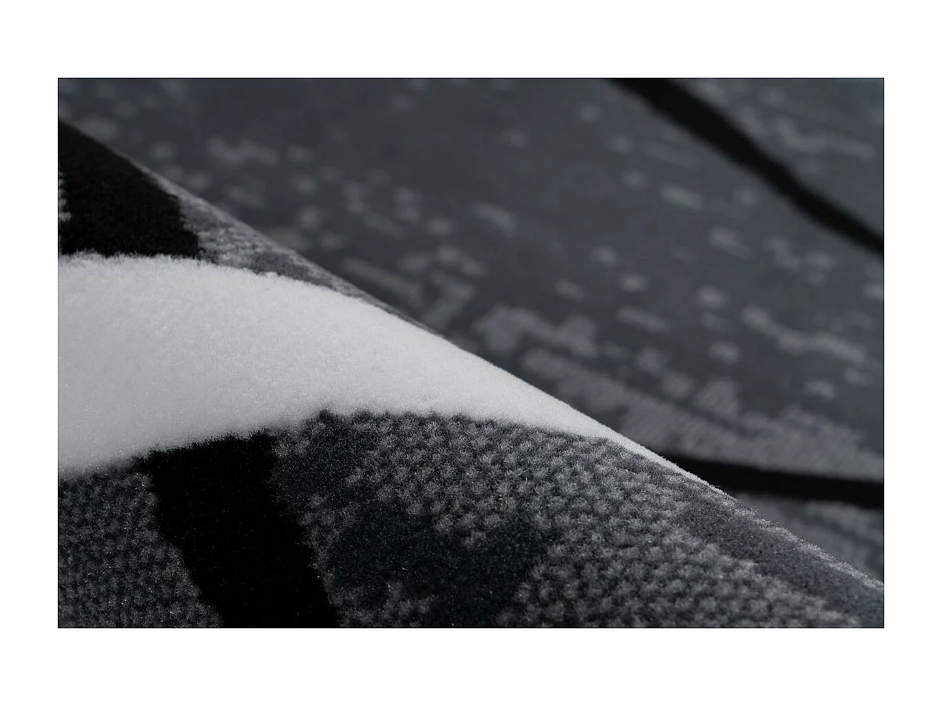 Tapis Rayures à Poils Courts "Vancouver I" Gris 120 x 170 cm