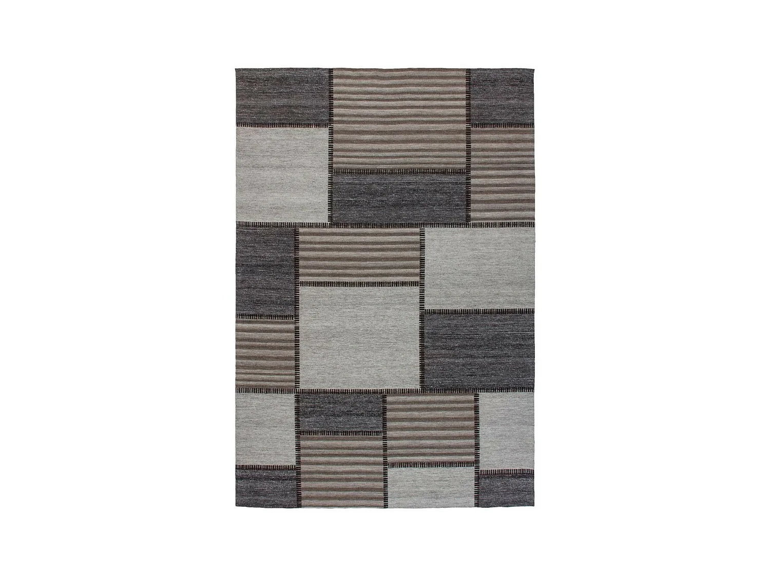 Tapis Imprimé Jacquard "Phoenix" Naturel & Crème 200 x 290 cm