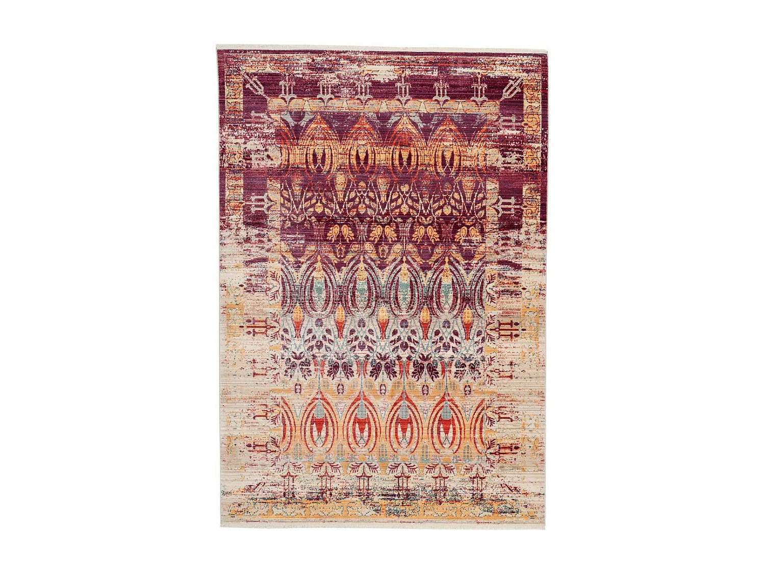 Tapis Vintage à Franges "Baroque IV" Multicolore 120 x 170 cm