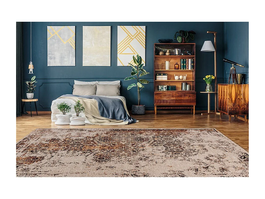 Tapis Tissé Vintage Oriental "Charme III" Ivoire 200 x 290 cm