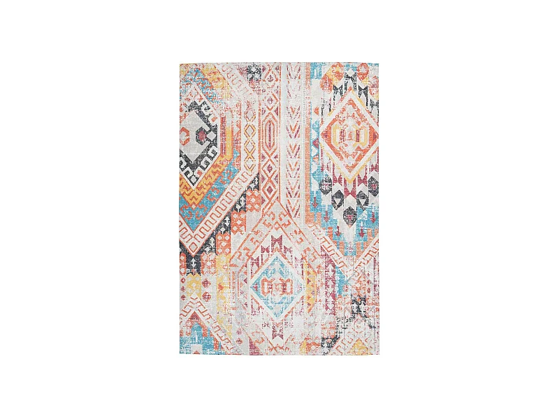 Tapis Ethnique à Poils Courts "Indiana II" Orange 240 x 330 cm