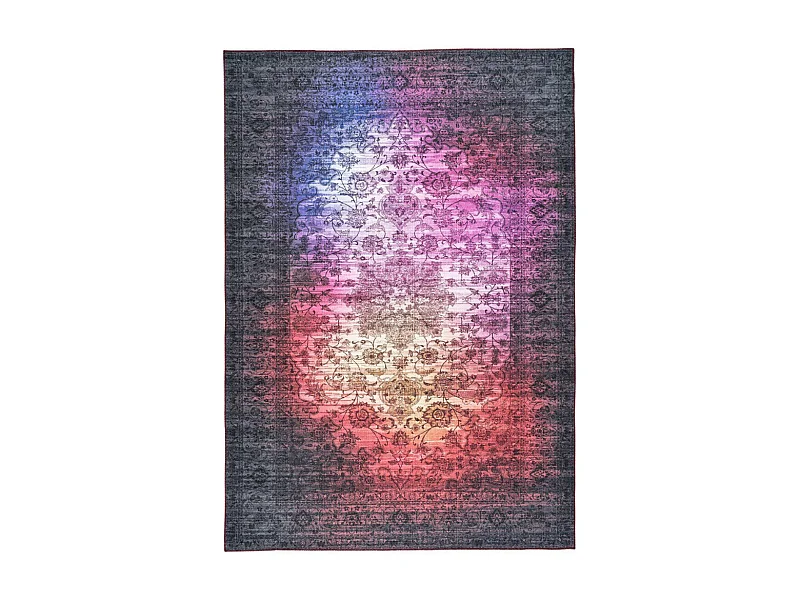 Tapis Vintage Motif Oriental "Galaxy" Multicolore 120 x 180 cm
