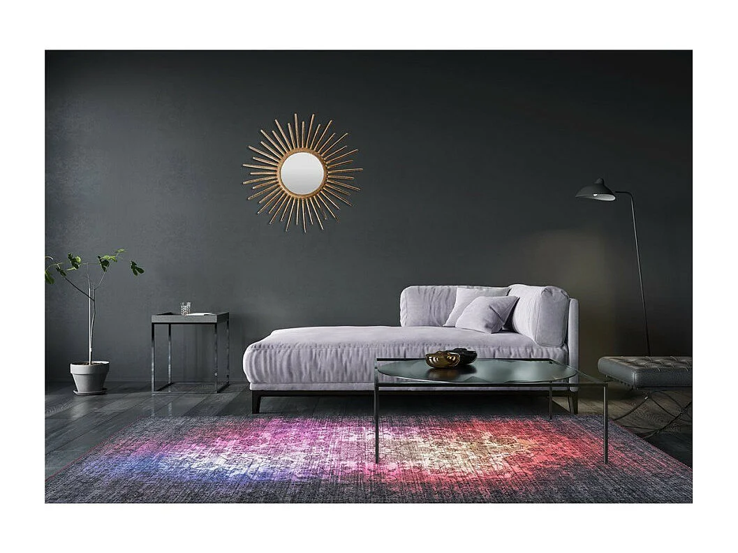 Tapis Vintage Motif Oriental "Galaxy" Multicolore 120 x 180 cm