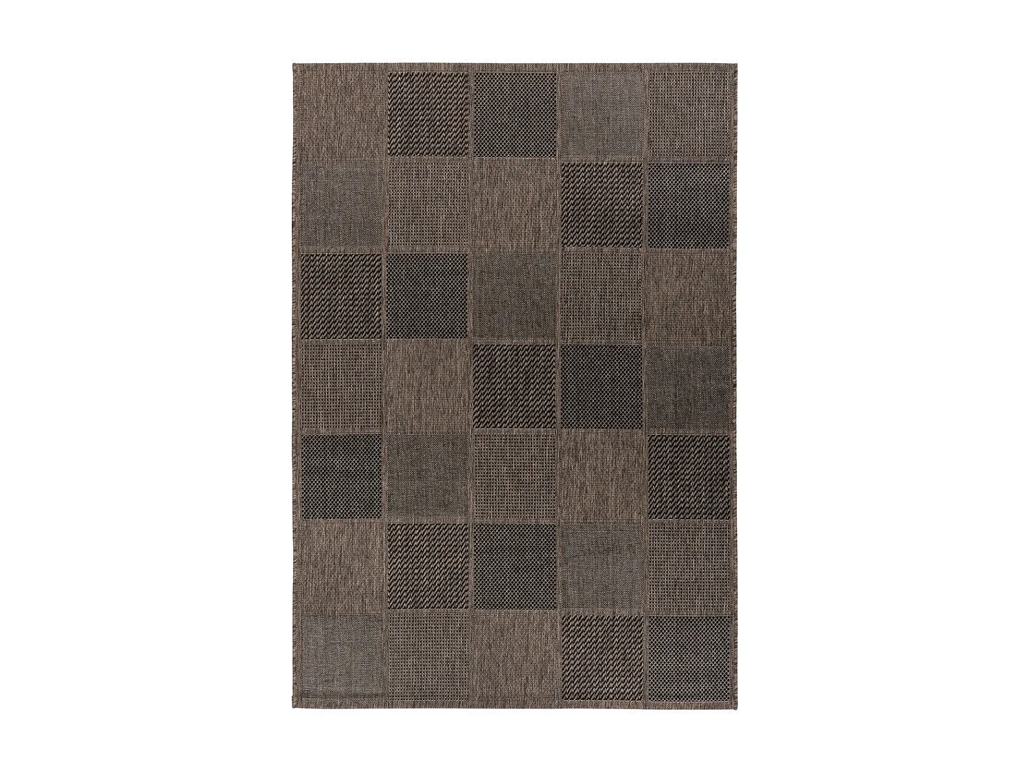 Tapis Géométrique à Poils Plats "Splash" Gris 80 x 150 cm