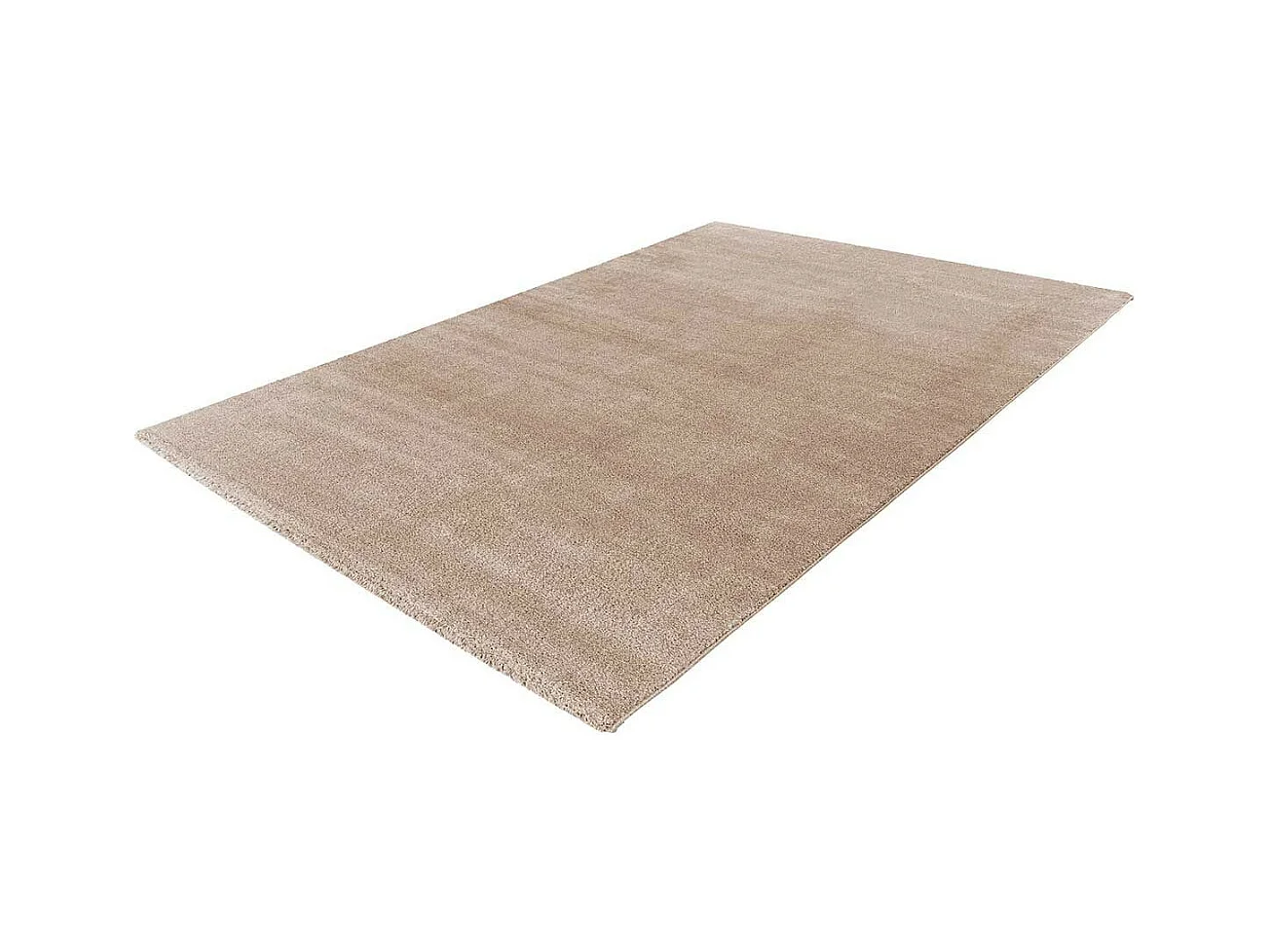 Tapis Tissé Shaggy à Poils Longs "Nila" Taupe 160 x 230 cm