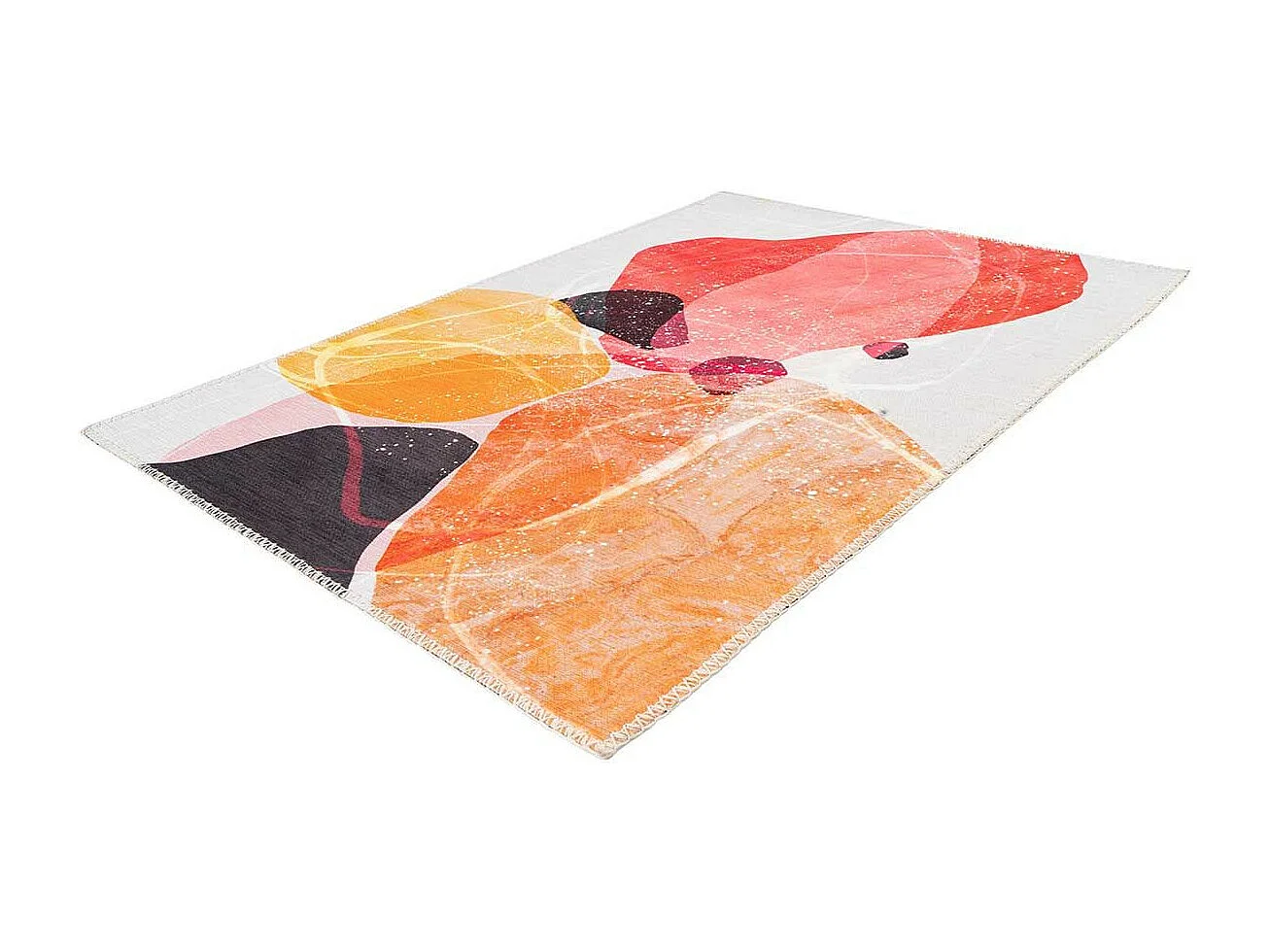 Tapis Tissé à Poils Plats "Picassa" Multicolore 80 x 150 cm