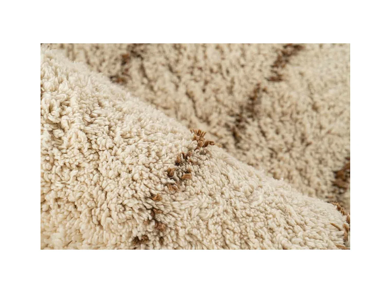 Tapis Tufté à la Main Ethnique "Mylen IV" Beige 160 x 230 cm