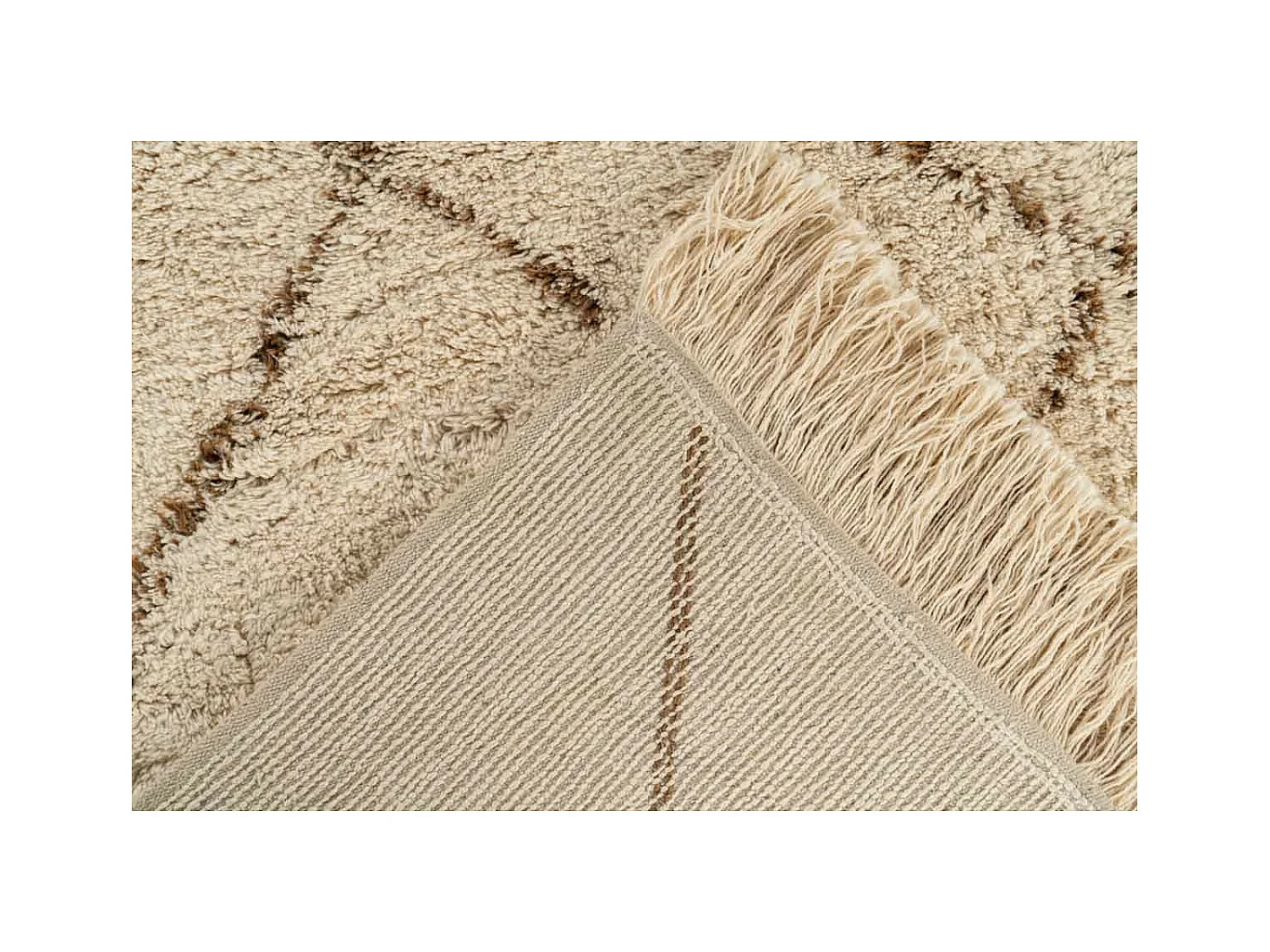 Tapis Tufté à la Main Ethnique "Mylen IV" Beige 160 x 230 cm