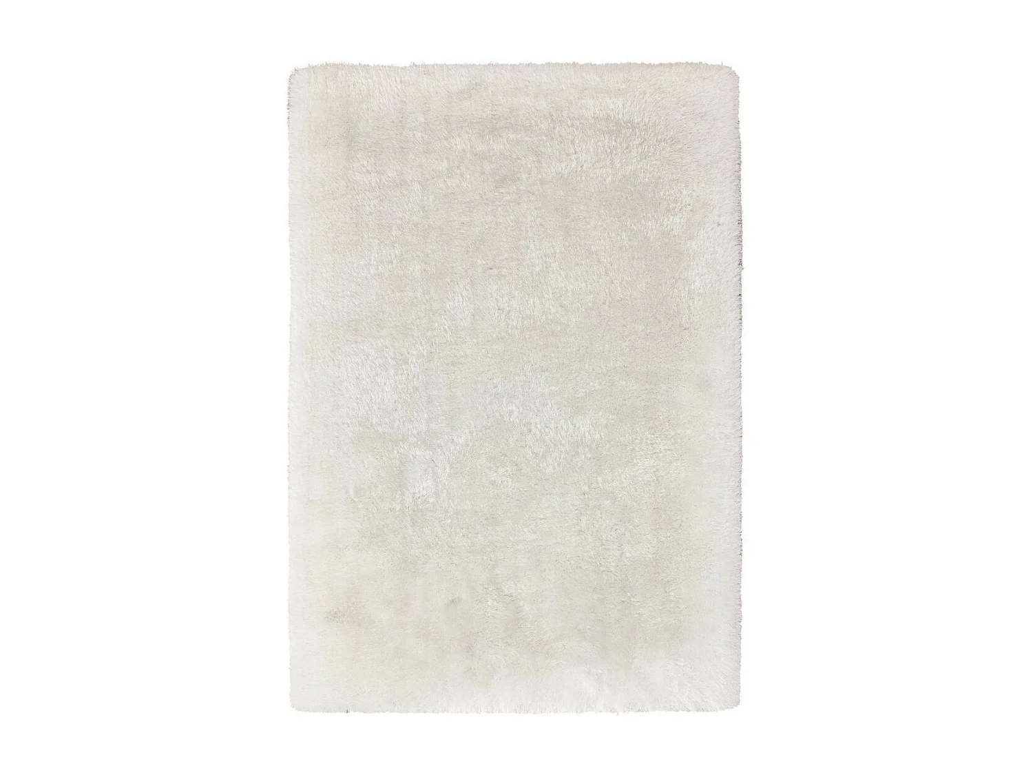 Tapis Shaggy Fait Main "Cosy" Blanc 120 x 170 cm