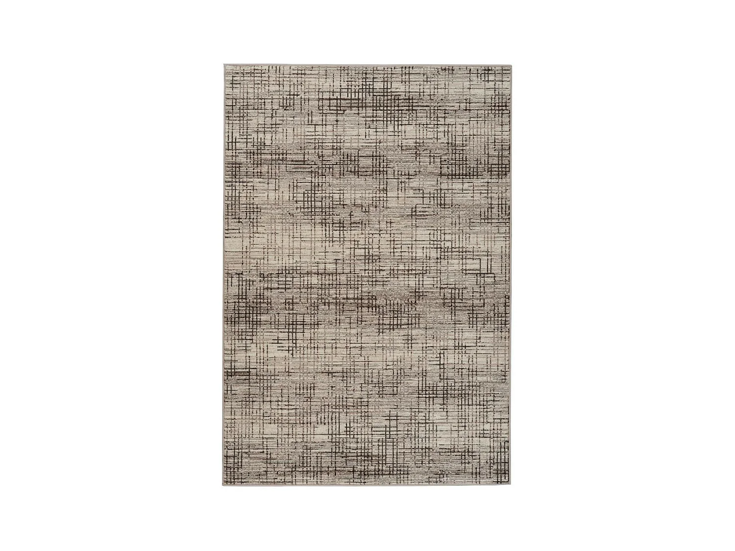 Tapis Vintage à Poils Courts "Vancouver III" Crème 160 x 230 cm