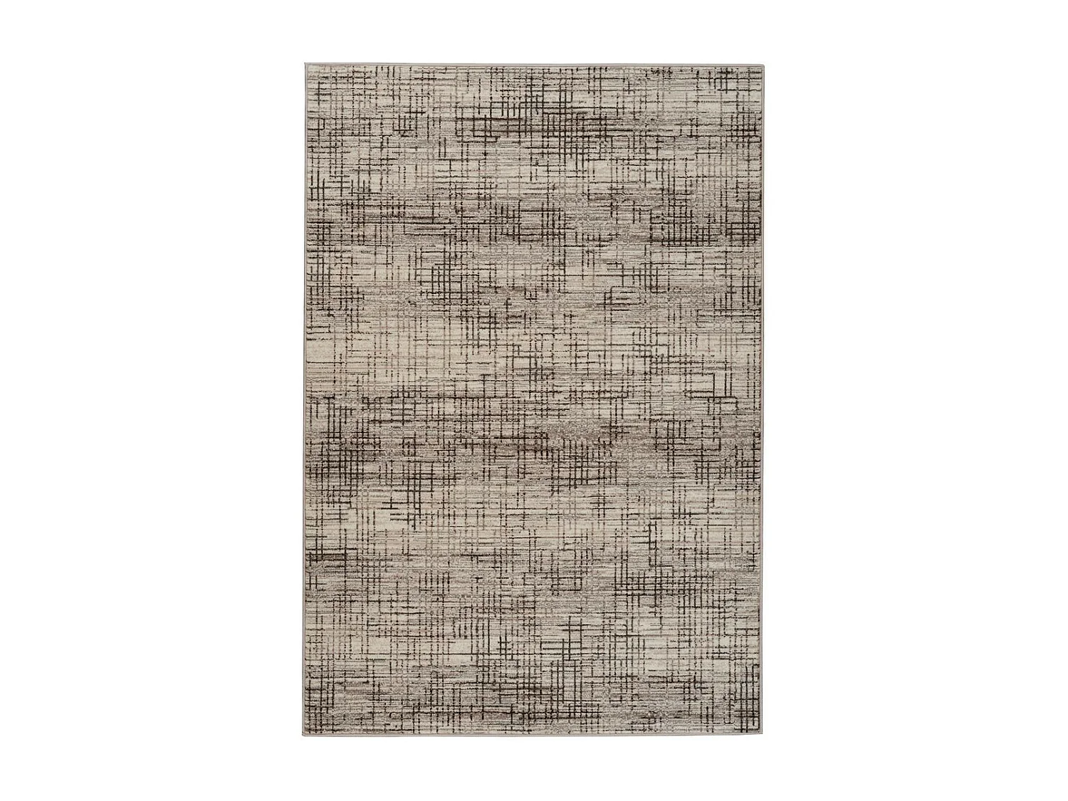 Tapis Vintage à Poils Courts "Vancouver III" Crème 160 x 230 cm