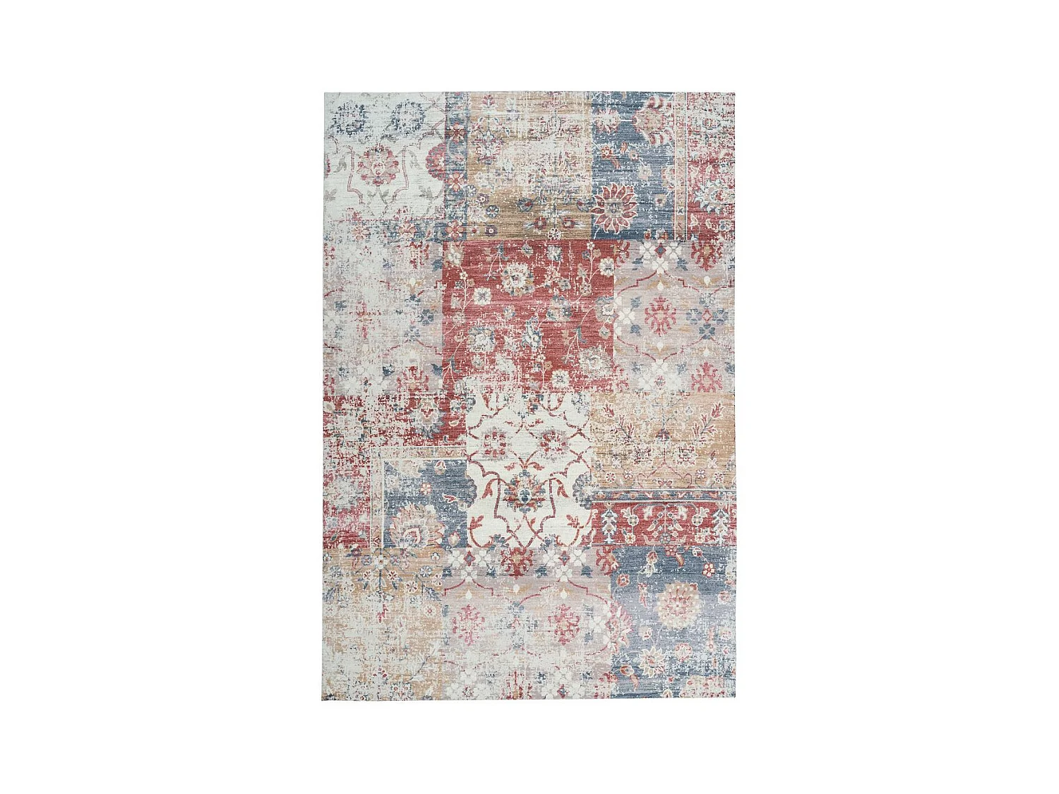 Tapis Vintage à Poils Courts "Indiana V" Multicolore 160 x 230 cm