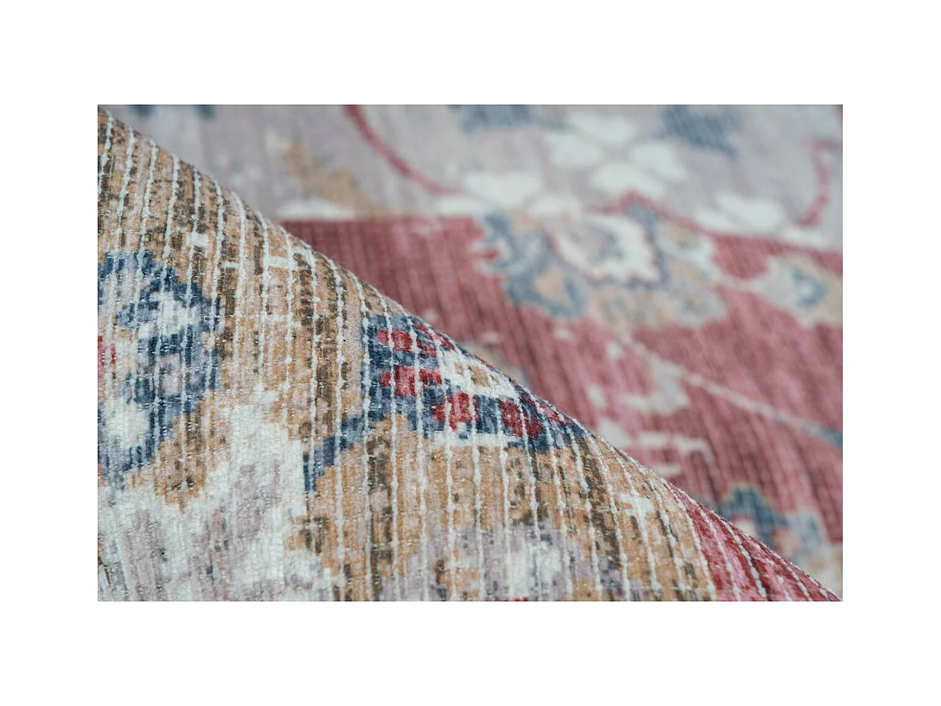 Tapis Vintage à Poils Courts "Indiana V" Multicolore 160 x 230 cm