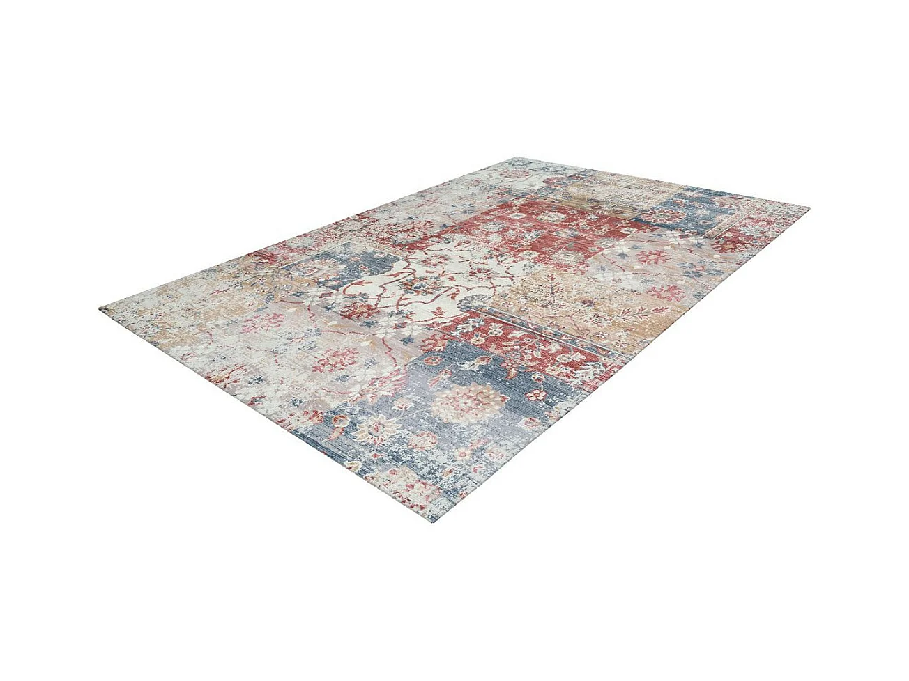 Tapis Vintage à Poils Courts "Indiana V" Multicolore 160 x 230 cm