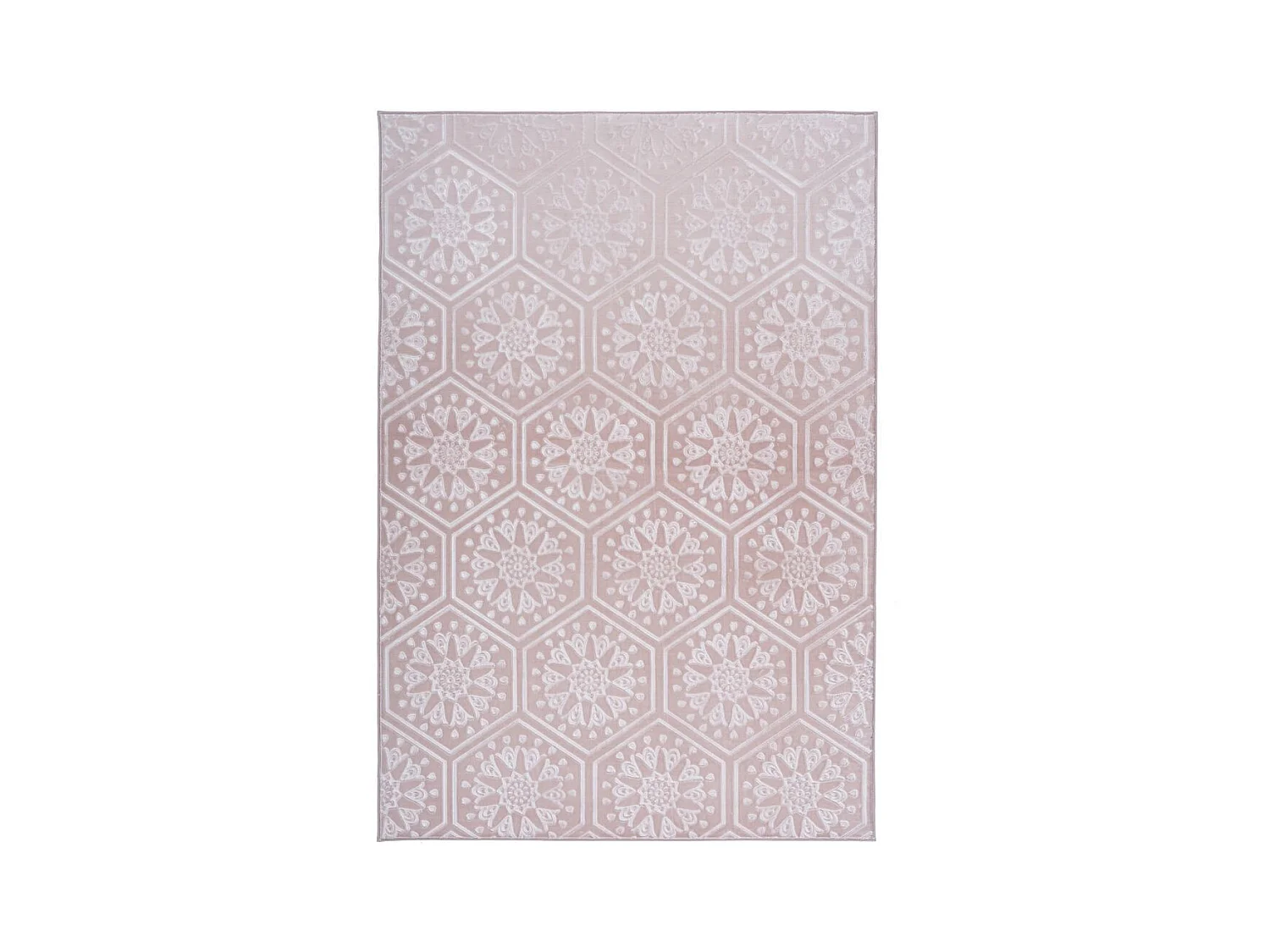 Tapis Moderne Fait Main "Monroe II" Rose 200 x 290 cm