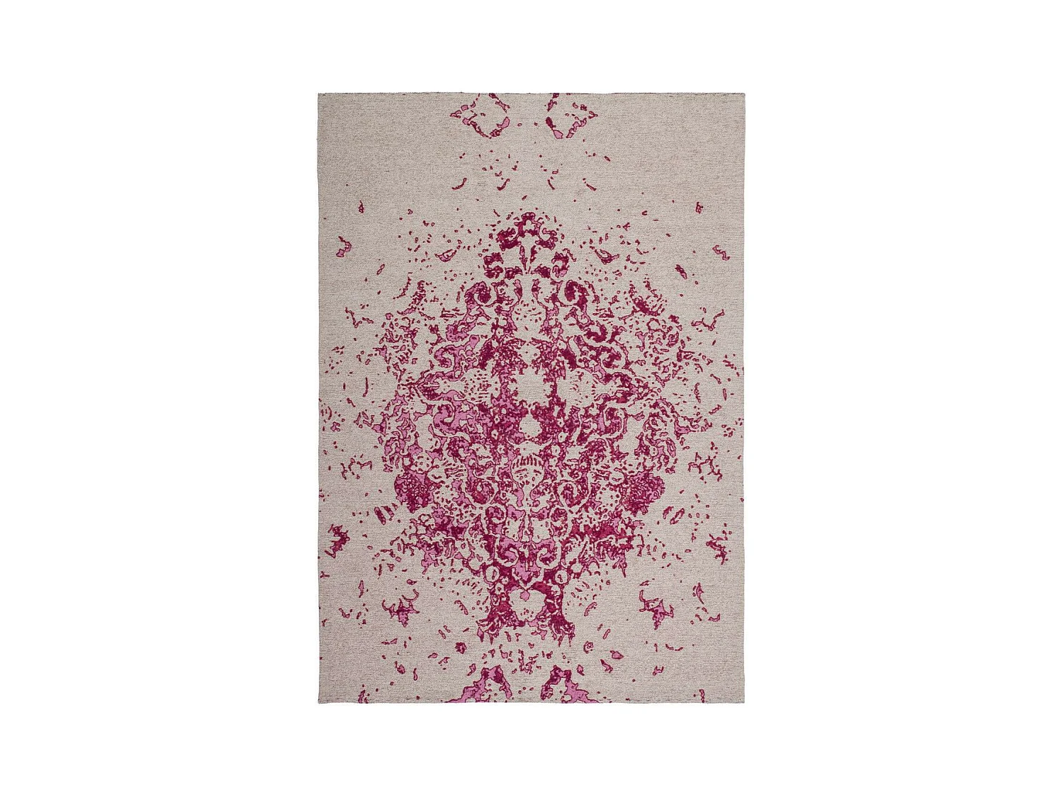 Tapis à Poils Courts Fait Main "Ballerina" Rose 80 x 150 cm