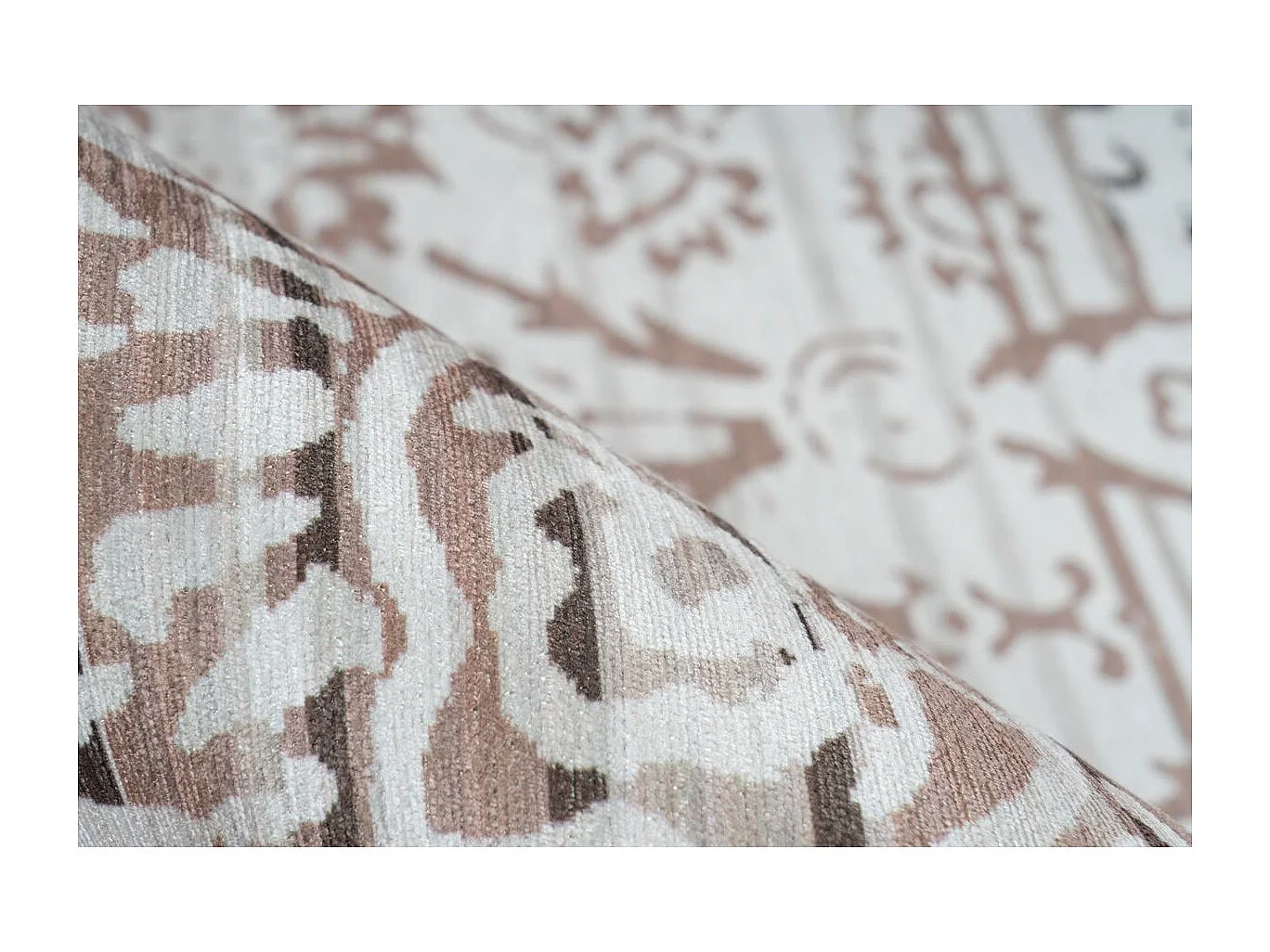 Tapis Vintage à Poils Courts "Galaxy VI" Beige 120 x 180 cm