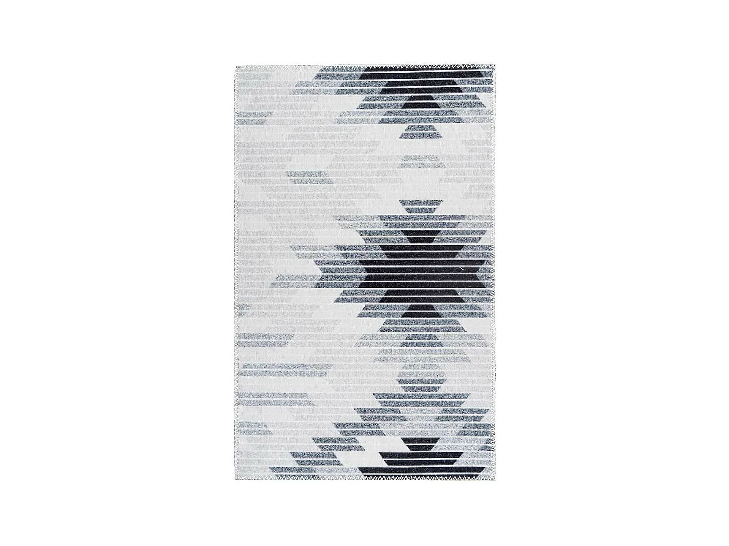 Tapis Tissé Imprimé à Poils Plats "Maya V" Gris 120 x 180 cm