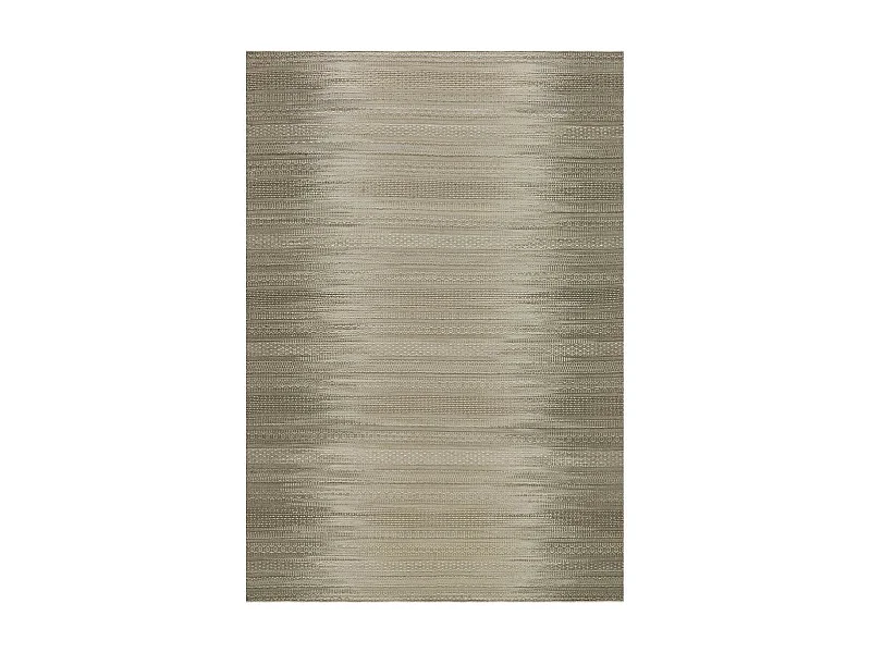 Tapis en Laine Tissé Fait Main "Sunset" Taupe 90 x 160 cm