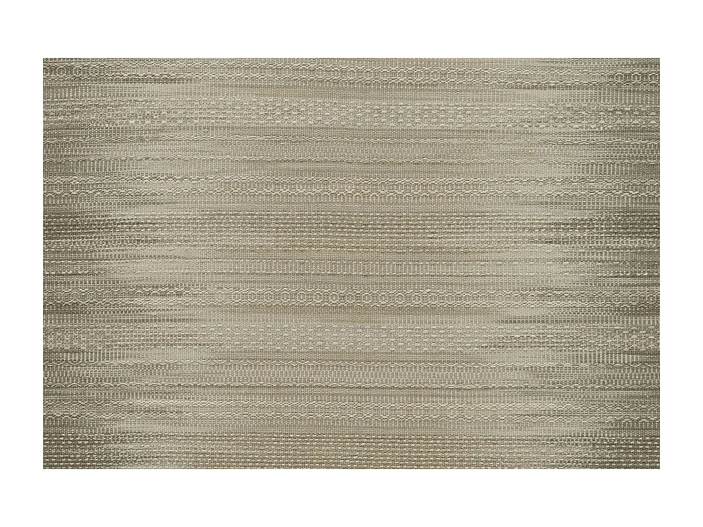 Tapis en Laine Tissé Fait Main "Sunset" Taupe 90 x 160 cm