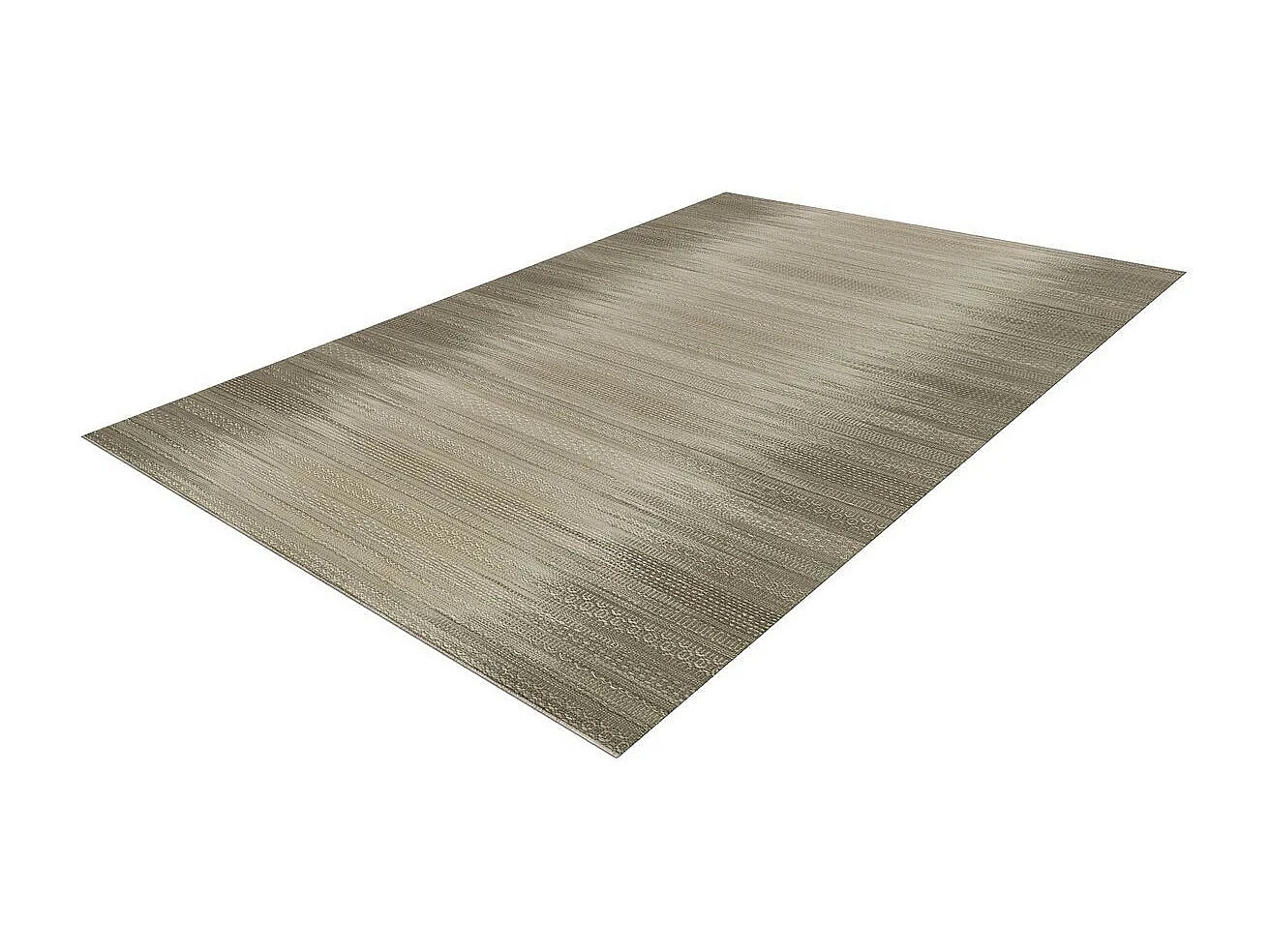 Tapis en Laine Tissé Fait Main "Sunset" Taupe 90 x 160 cm