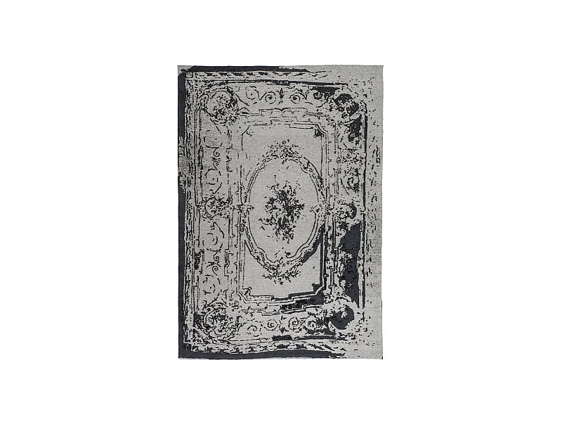 Tapis Vintage Fait Main "Ballerina" Gris 120 x 170 cm