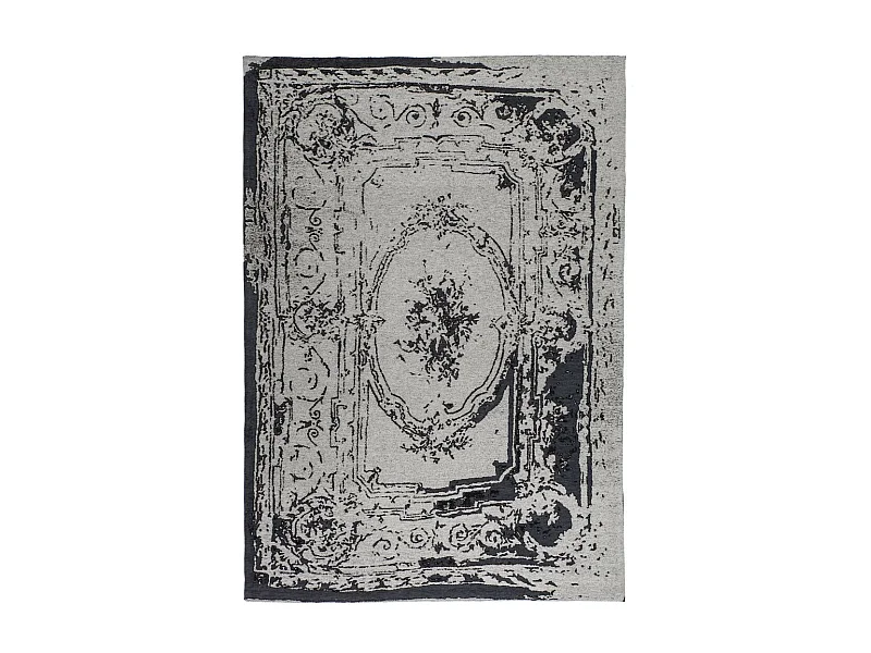 Tapis Vintage Fait Main "Ballerina" Gris 120 x 170 cm