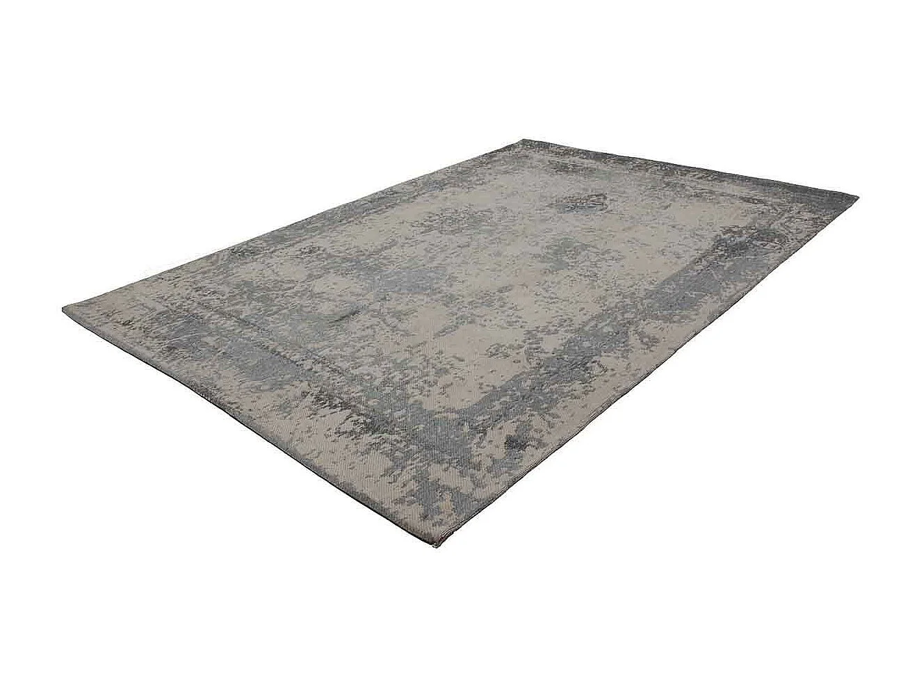 Tapis Vintage Tissé "Nostalgia" Gris 120 x 170 cm