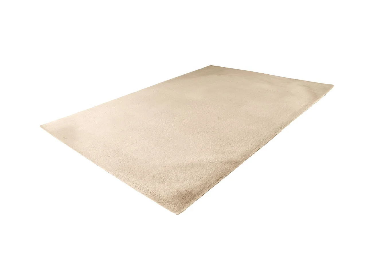 Tapis Uni Doux à Poils Longs "Rabbit" Ivoire 200 x 290 cm