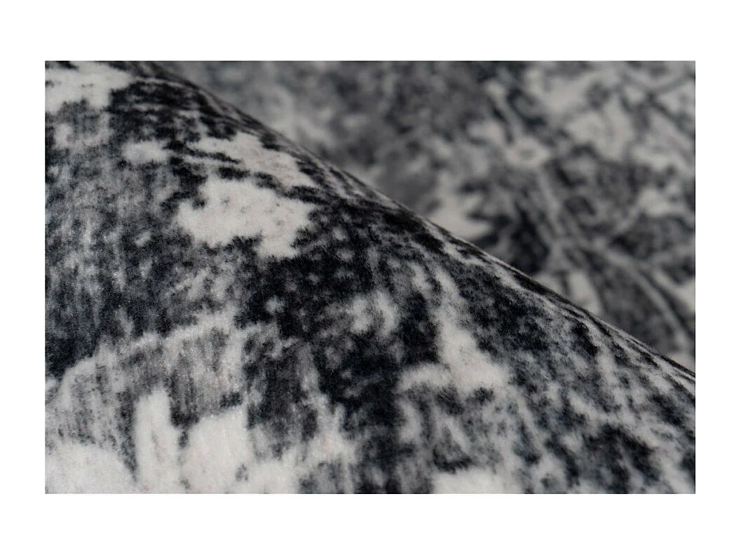 Tapis Tissé Vintage à Poils Plats "Saphira" Gris 120 x 170 cm