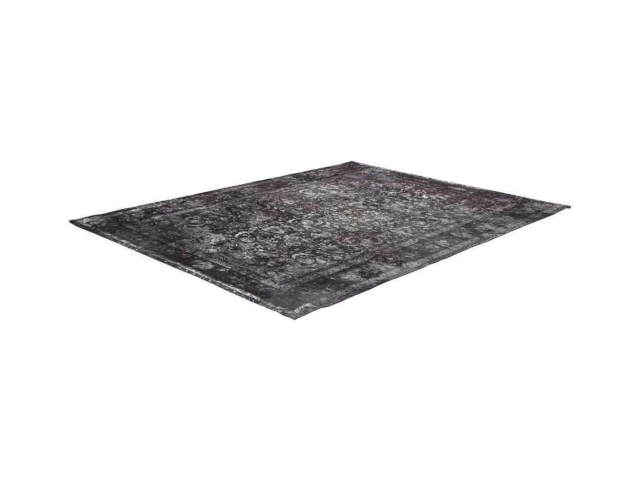 Tapis Antique à Poils Courts "Vintage" Gris 200 x 290 cm