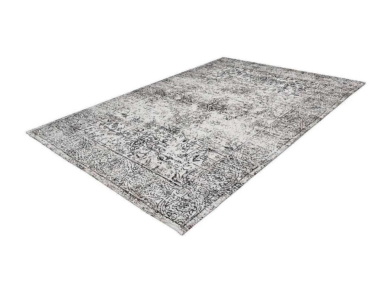 Tapis Vintage à Poils Courts "Iglesia" Anthracite 80 x 150 cm