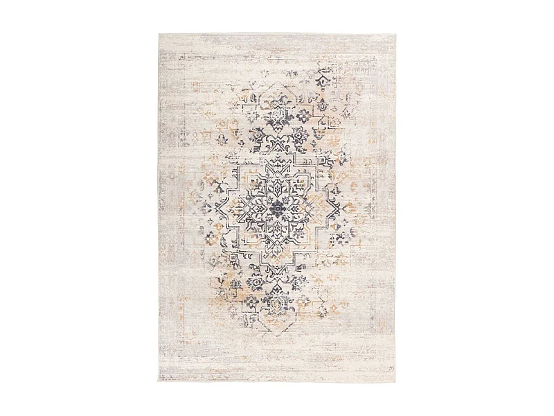 Tapis Vintage Tissé à la Main "Piedmont" Crème 80 x 150 cm