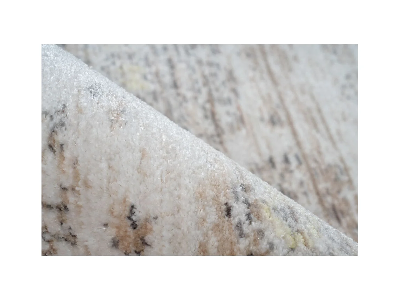 Tapis Vintage à Franges "Baroque X" Beige 160 x 230 cm