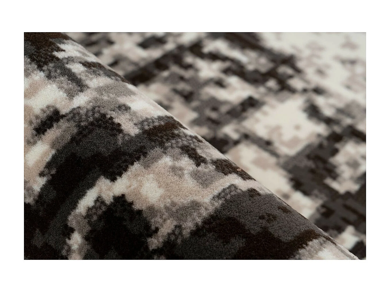 Tapis Vintage à Poils Courts "Esperanto VIII" Marron 120 x 170 cm